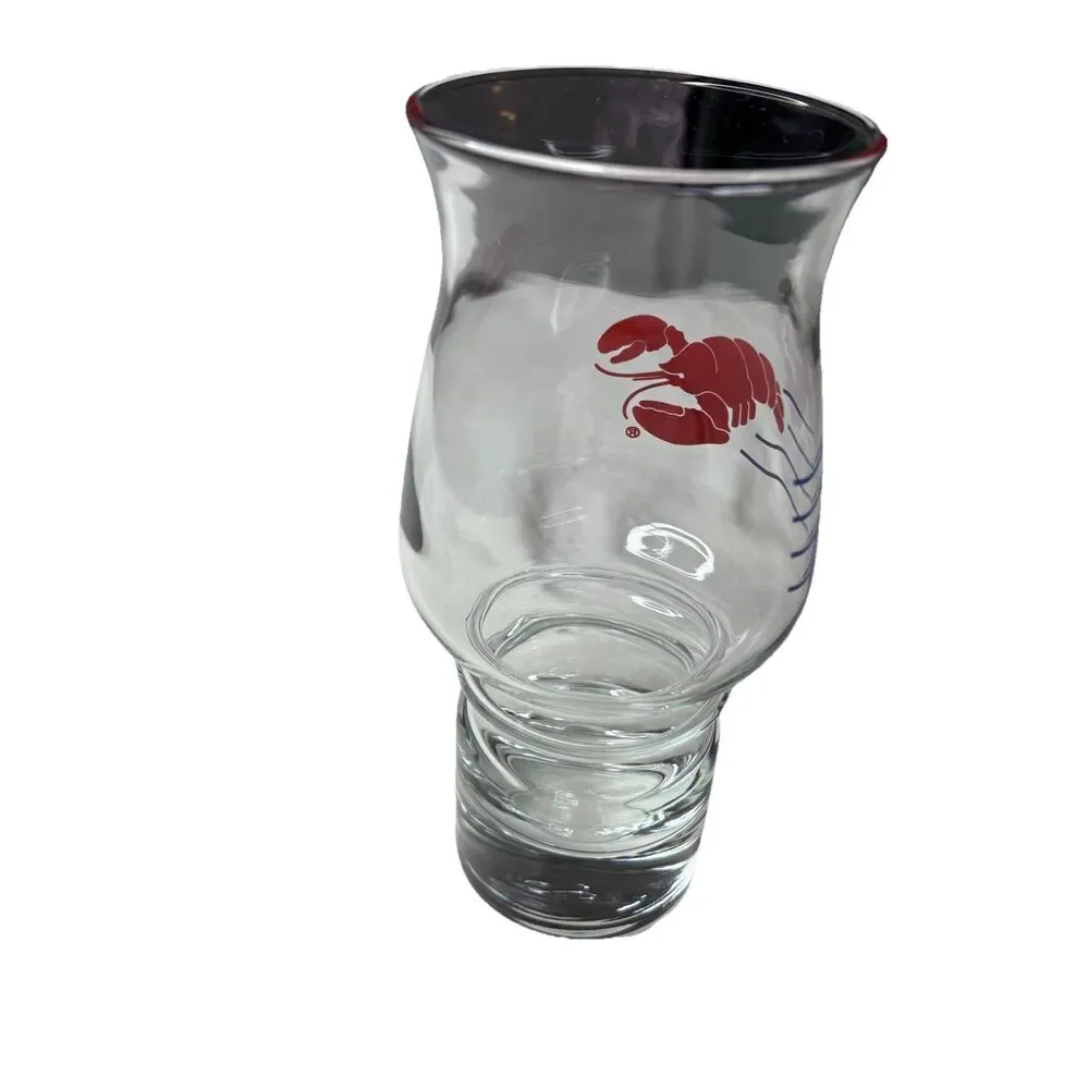 Vtg Red Lobster Seafood Restaurant 14 Oz Hurricane Drink Glass Beer Cocktail
